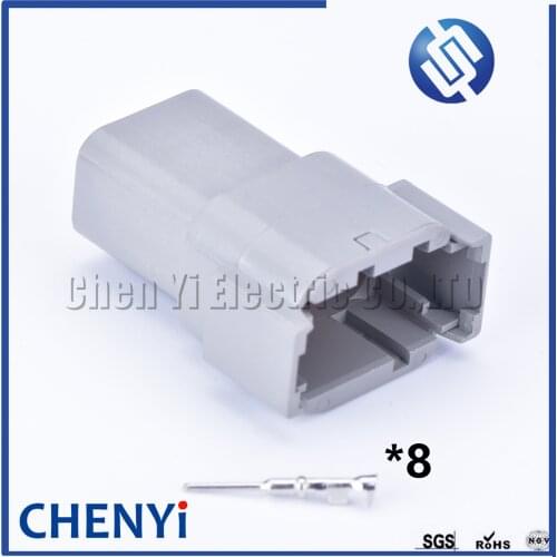 2 sets Deutsch DTM 8pin connector DTM04-8P Male Auto Waterproof Connector Automotive Sealed Plug