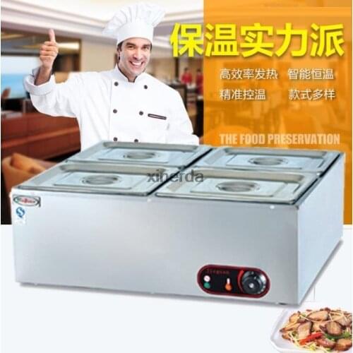 220v buffet food warmer for hot food Four pots of electric heat preservation soup pool food box