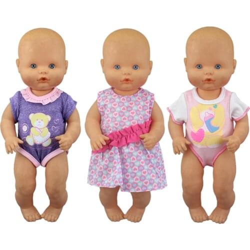 3pcs in one, Doll clothes Wear fit for 35 cm Nenuco Doll Nenuco, Children best Birthday Gift