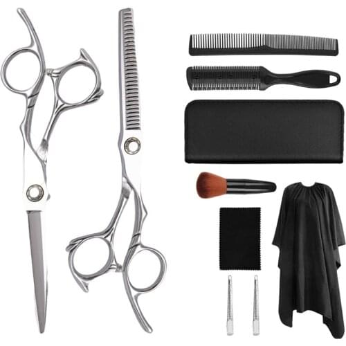 6 Inch Hairdressing Haircut Japan Stainless Steel 440c Salon Professional Barber Hair Cutting Scissors Set Kits