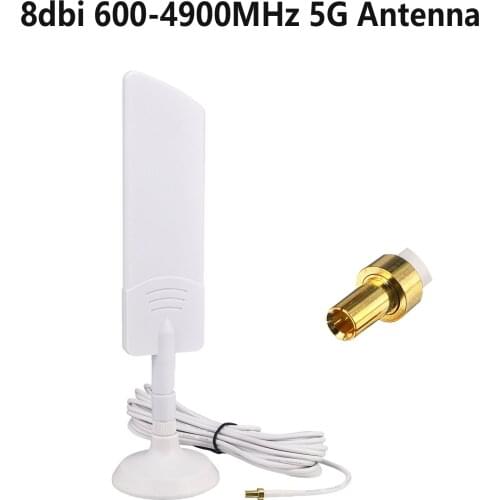 8dbi 600-4900Mhz 5G Antenna SMA Male/TS9 Male 3G 4G 5G LTE GSM Omnidirectional Booster Amplifier Antenne
