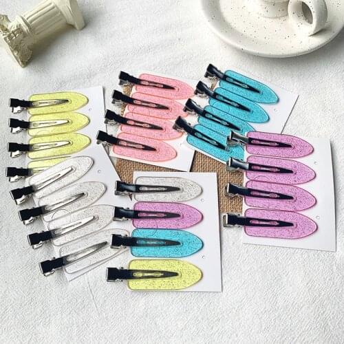 Aphrodite 4pcs/set Acrylic Hairpins Duckbill Clip Women Girls Styling Tools Hairdressing Barrettes Headbands Hair Accessories