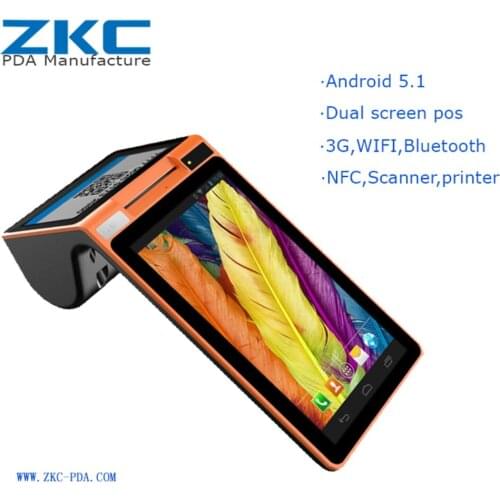 Android handheld pos receipt printer with 3g wifi bluetooth nfc scanner,bluetooth 58mm printer retails pos