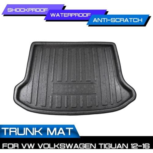 Car Floor Mat Carpet Rear Trunk Anti-mud Cover For VW Volkswagen Tiguan 2012-2016