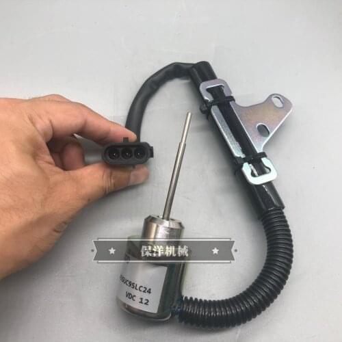 Free shipping for Kubota D782 engine flameout solenoid valve switch is applicable to Kubota U15-3 excavator digger