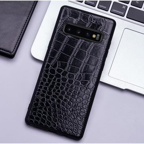 Cowhide Phone Case For Samsung Galaxy S7 S8 S9 S10 Plus Note 8 9 10 case A80 A60 A40 A50 A70 A30 A5 A7 A8 J7 2017 J6 2018 Cover