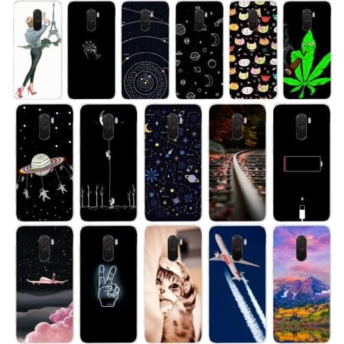 H For Xiaomi Pocophone F1 Case Xiaomi Poco F1 Case Silicone Soft TPU Phone Case For Xiaomi Pocophone F1 Global F 1 Case Cover
