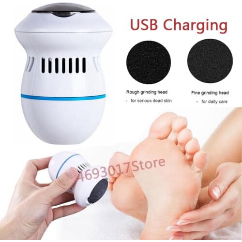 Electric Foot grinder Machine Foot Massager Round Grinding Head USB Charging Foot Heel Filing Dead Skin Callus Remove Foot Care