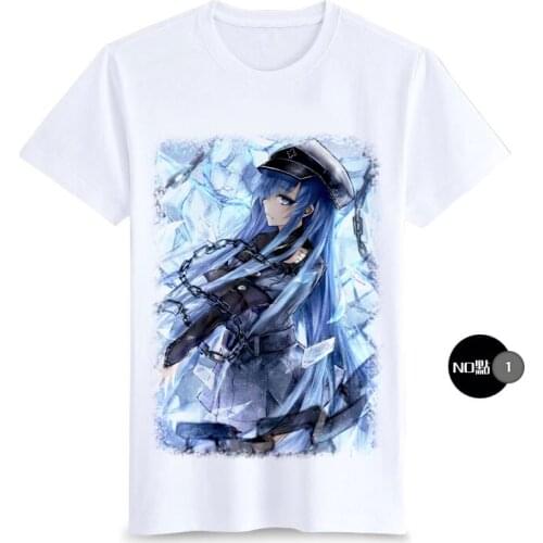 Japanese Anime Akame ga Kill Cosplay T Shirt Cartoon Esdese Printed Summer T-Shirt Women/Men Fashion Graphic Top Tee Costume