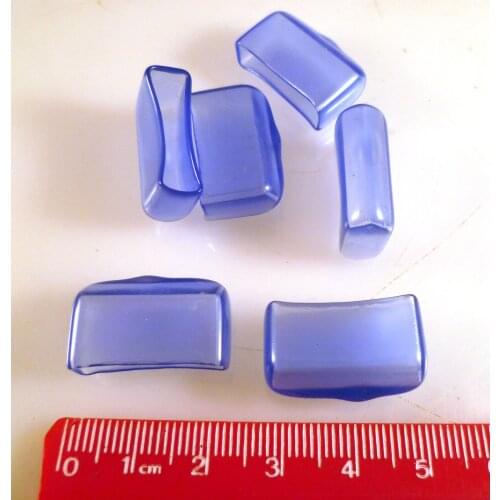 Flexible PVC End Cap, Connector or Fuse Cover 20x5x8mm 6 Pieces MBF007D