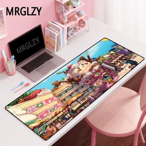 MRGLZY Anime Multi-size Gamer Cute amusement park Mouse Pad XXL Large MousePads Carpet Laptop Gaming Accessories DeskMat for LOL