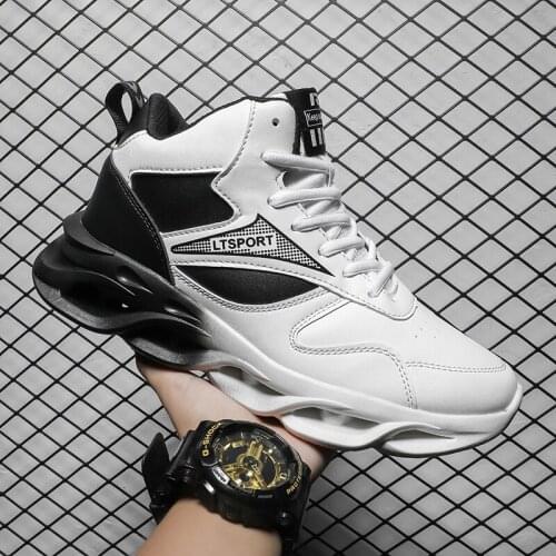 High Ankle Casual Mens Sports Shoes Comfortable Non-Slip Wear-Resistant Sneakers Breathable Waterproof Training Boots Size 39-44
