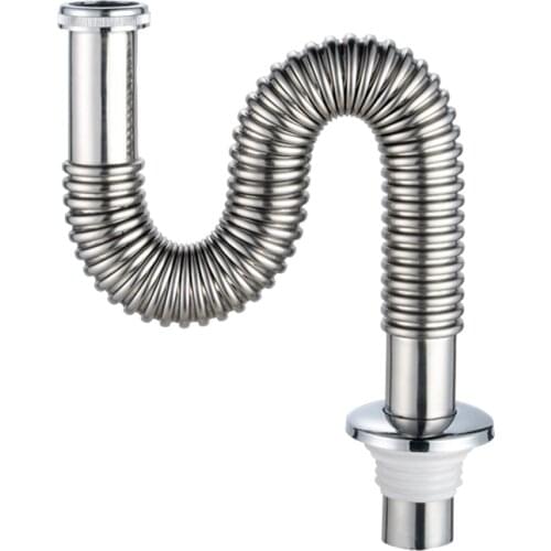 Stainless Steel Kitchen Sink Drain Pipe,for Sink Drain Sewer Floor Drain Kitchen Faucet Accessories