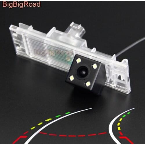 BigBigRoad Car Intelligent Dynamic Trajectory Tracks Rear View Camera For BMW Mini Clubman 1 / 6 Series M6 E63 E64 F12 F13 F20