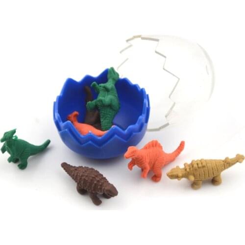 8 Pcs/lot Erasers Mini Kawaii Eraser Creative Dinosaur Eraser For Kids Gift Korean Stationery Student