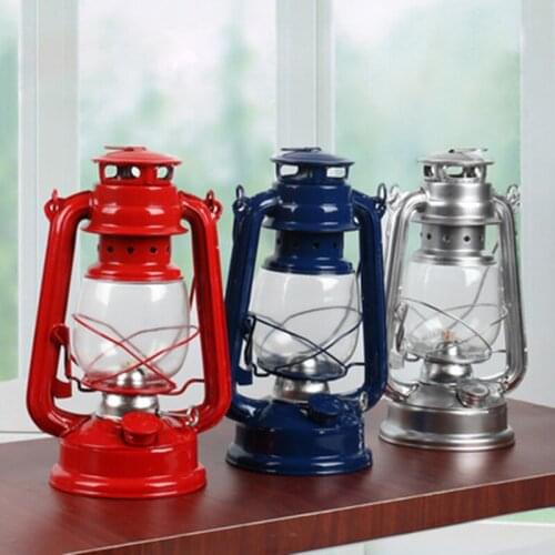 Multifunctional Outdoor Camping Windproof Kerosene Lamp Nostalgic Retro Metal Portable Tent Accessories Environmental Protection