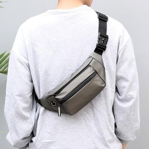 Fashion Waterproof Man Waist Bag Fashion Chest Pack Outdoor Sports Crossbody Bag Casual Travel Male Bum Belt Bag