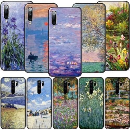 GX53 Claude Monet Soft Silicone Case for Redmi Note 4X 5 5A Prime 6 6A 7 7A 8 8A 8T 9 9A 9C 9S Pro Lite