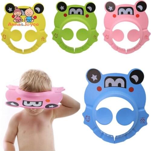 New Style Childrens Cartoon Ear Care Shampoo Hat Baby Shampoo Cap EVA Adjustable Shampoo Cap Bathing Hat