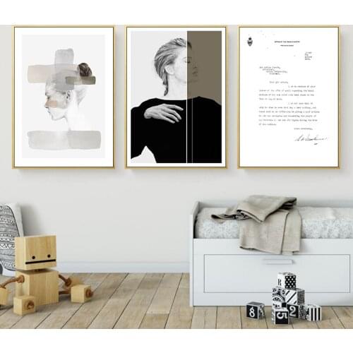 Girl Poster Canvas Art Prints Watercolor Woman Painting Wall Art Prints Abstrac Style Cuadro Poster Living room decor Picture
