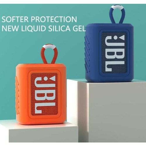 Portable Dust-proof Silicone Case Protective Cover Shell Anti-fall Speaker Case for JBL GO 3 GO3 Bluetooth Speaker Accessories