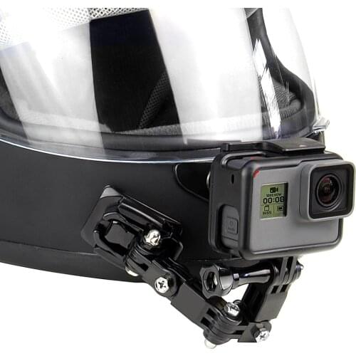 QIUNIU Motorcycle Helmet Front Chin Fixed Mount Buckle Adapter for GoPro Hero 9/8/7/6/5/4/3 for Yi for DJI Osmo Action Accessory
