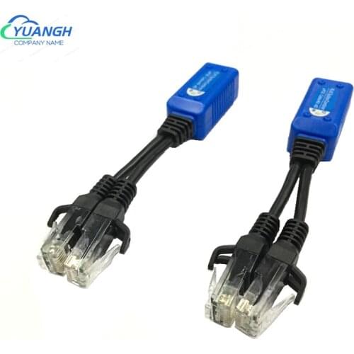 5 Pairs POE splitter two cameras use one net cable POE injector Adapter Cable Connectors Passive Power Cable