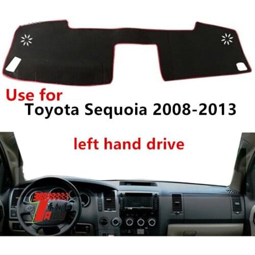 TAIJS Factory Casual Dust resistant Polyester Fibre Car Dashboard Cover For TOYOTA Sequoia 2018-2013 Left hand drive