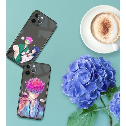 Saiki Kusuo Phone Case For iPhone 12 11 8 7 se 2020 pro X XS XR MAX Plus Black Transparent Cover