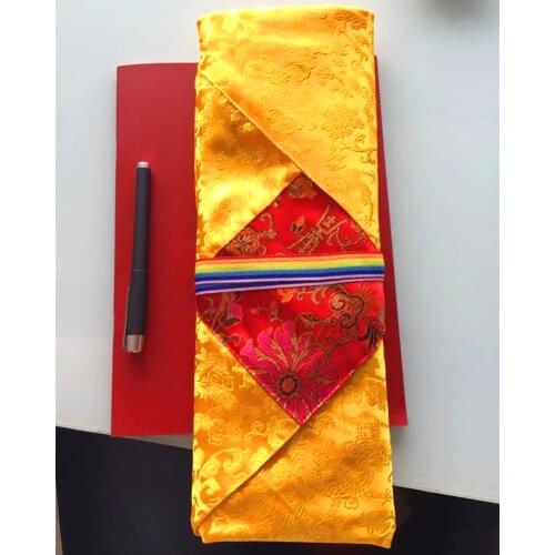 Tibetan Double-layer Warp Cloth Cripture Book Bag Handwritten Table Pad Silk Satin Tablecloth Cover Cloth
