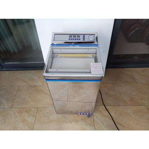 ZK-600 Double sealing type food vacuum packaging machine, tea Meat cooked food dry goods fruit home vacuum sealing