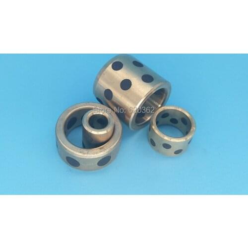 1/PCS cylindrical oilless bearing 202810JDB Sliding bearing Bushing Self lubricating copper sleeve internal diameter 20mm