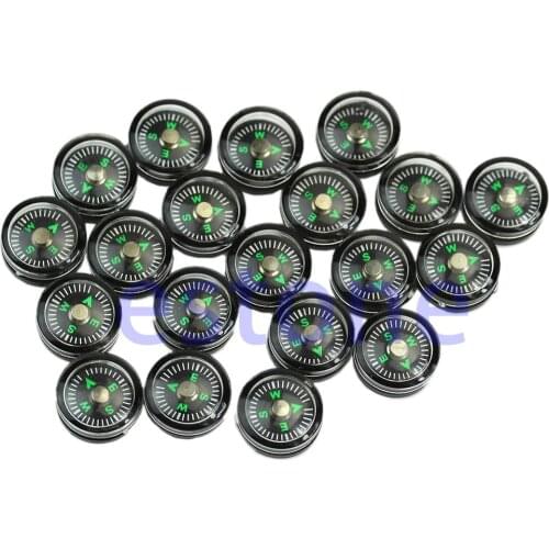 5/20Pcs Mini Pocket Button Survival Small Compasses For Hiking Camping Outdoor