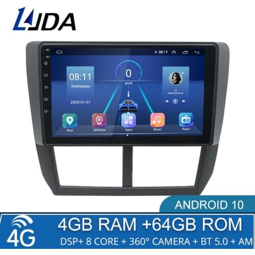 4G+64G Android 10 Car Multimedia Player For Subaru Forester 3 SH 2007-2013 2 Din Car Radio No DVD GPS Stereo Octa Core Audio
