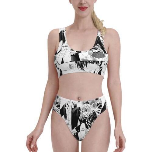 Bikinis Manga Barajou-no-kiss Exotic 2021 Women Swimsuit high Waist swimsuit separate Japanese Anime R374 Women Beach wear