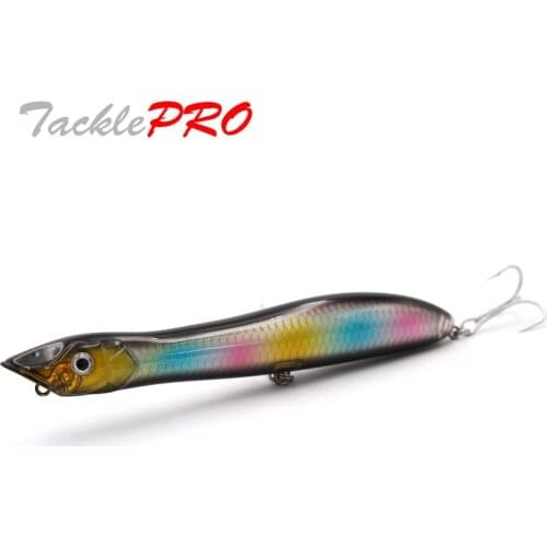 TacklePRO PO09 Popper Topwater 1PC 135MM 26G Wobbler Snake Head Fishing lure Floating Sea Bass Pike Bait With Mustad Hooks