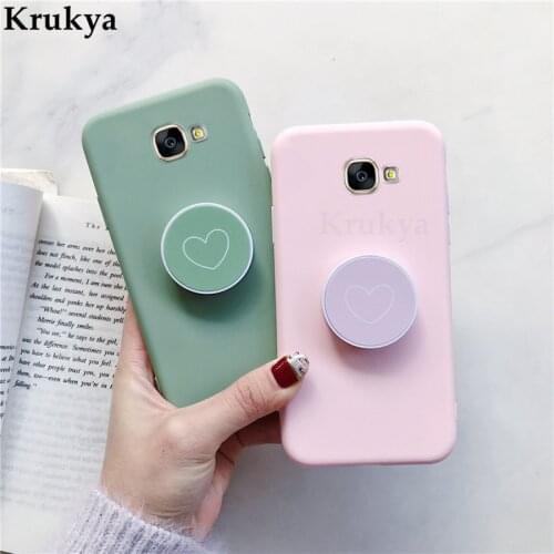 Case For Samsung A5 2017 Soft tpu Cover for Samsung Galaxy A5 2017 SM-A520F Love Heart Stand Cover for Samsung Galaxy A5 2017