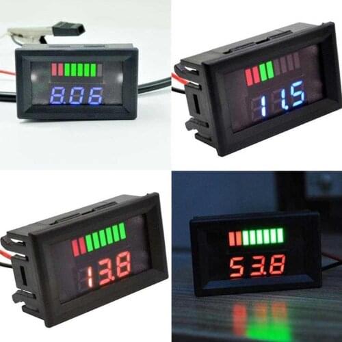 Electric vehicle fuel gauge Battery lithium battery fuel gauge 12V 24V 36V 48V 60V universal