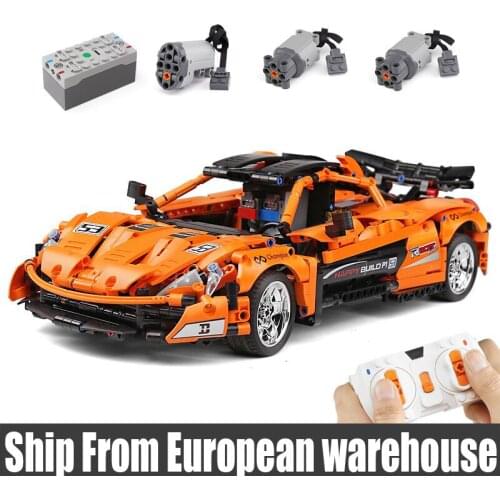 DHL APP RC Car Compatible MOC-16915 McLaren P1 Motor Function Car Building Blocks Bricks Kids Christmas Toy
