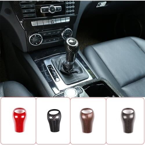 For Mercedes Benz A C E G GLK CLS Class W169 W203 W204 W211 W212 W463 X204 W219 W218 Car Gear Shift Knob Cover Trim Accessories