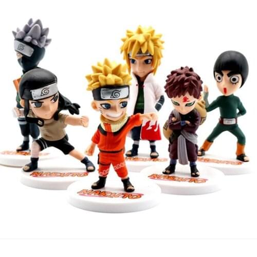 Q Version Models Uzumaki Naruto Shippuden Anime PVC Action Figure Hatake Kakashi Naruto Statue Collectible Toys Figma Kids Gifts