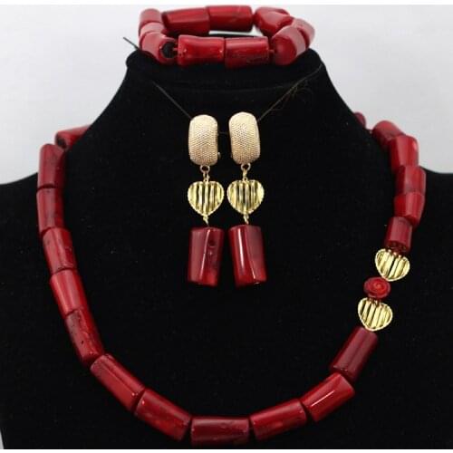 Green Nigerian Coral Beads Necklace Set Bridal Costume Women Coral Jewelry Set 5 Colors Available Free Shipping CNR447