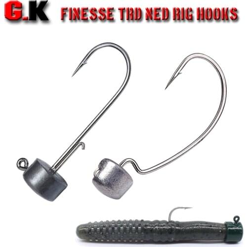 Jig Head Ned Rid Hook 1.5g2.5g3.g4.5g Artificial Ned Hooks Fishing Tackle For Trout Perch Zander Crappie Wobbler soft Bait Lure