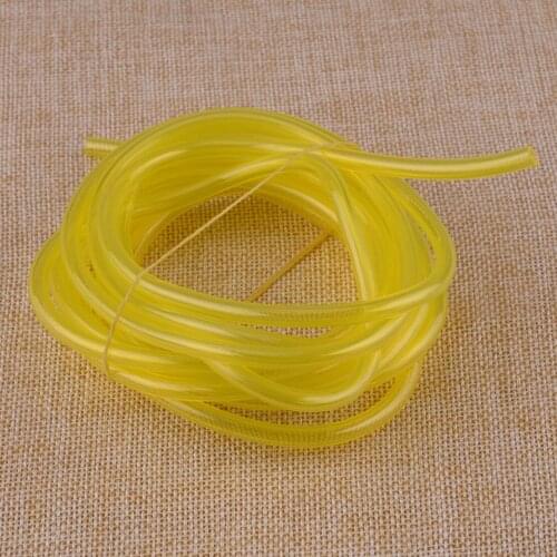LETAOSK 10 Feet 3MM Petrol Fuel Gas Line Pipe Hose for Trimmer Chainsaw Blower Semitransparent Yellow 6617