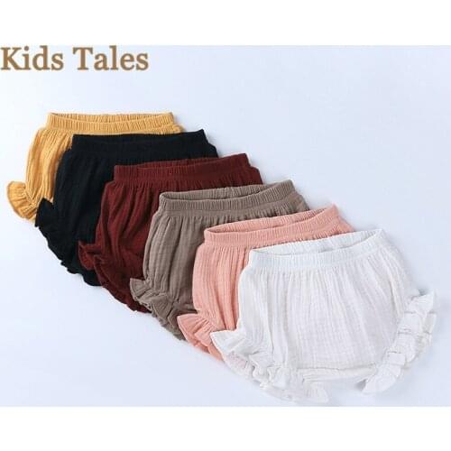 Summer Kids Boys Shorts Solid Color Baby Girl Shorts Cotton Linen Bread short Pants Fashion Newborn Bloomers baby 6-24M SJR-257