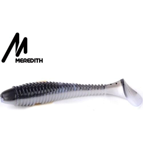 Meredith 10pcs 5.5cm Tube Soft Bait with Long Tail for Fishing Lure SwimBaits Swing Impact for Any Fishing Rigs Free shipping