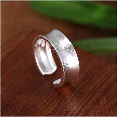 Fashion Silver Color Big Round Rings For Women Adjustable Ring Wedding Anillos