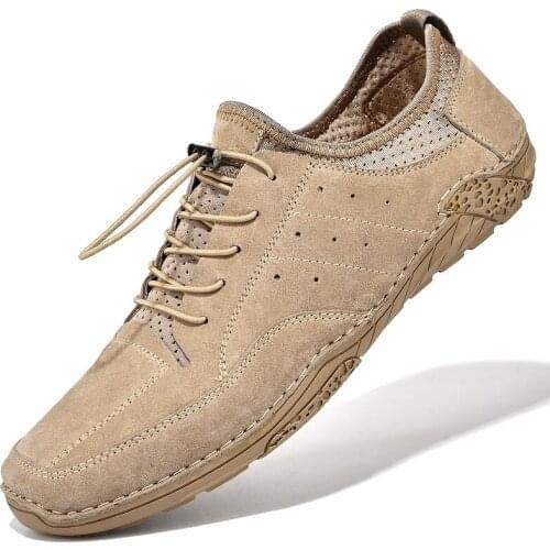 2021 New Men Casual Shoes Fashion Comfortable Leather Driving Shoes Resistent Rubber Moccasins Loafers Man Flat Shoes Big Size