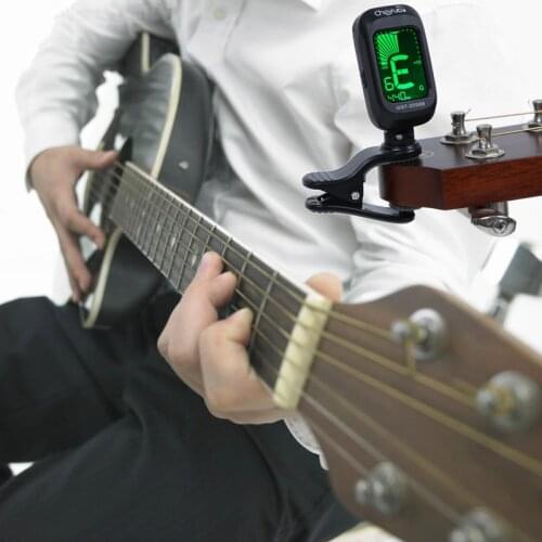 Wholesale Folk Acoustic Guitar Bass Tuner Violin Ukulele Bass Electronic Tuning Tuner Stringed Musical Instrument Accessories