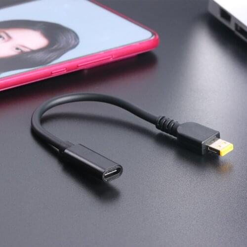 Extension Converter Adapter Coupler USB C Female to DC Connector Adapter PD Charger Converter for Lenovo ThinkPad 10